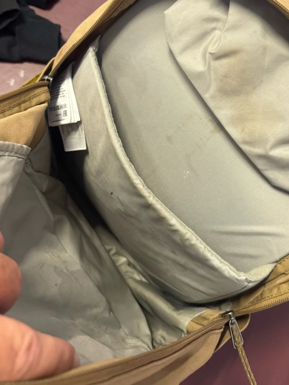 Fjallraven Kånken-Style Canvas High End WORN Distressed Women’s Tan Backpack